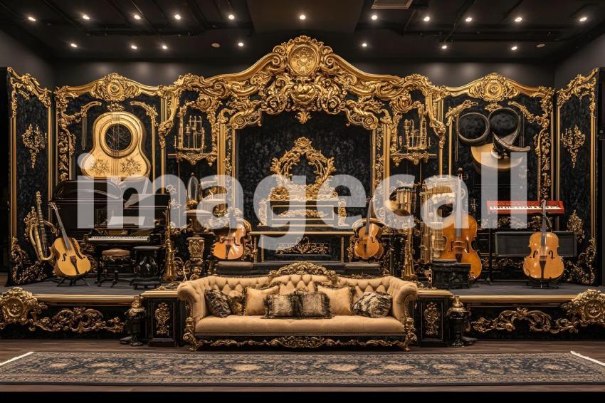 Clips12345 Baroque Gold Music Room A backdrop showcasing a Baro 1981212f ea99 4840 bd58 ed52a7d1ce08 part1