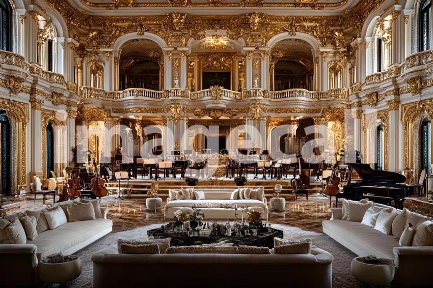 Clips12345 Baroque Gold Music Room A backdrop showcasing a Baro 19550050 1c29 494e b39f 56016373ea4f part4