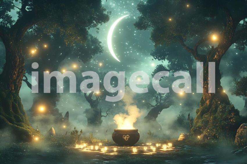 Abc1323 A mystical witchcraft scene in an ancient forest at t 391eb1ce 2d28 47dc b992 0dc4c8ee66dd 2