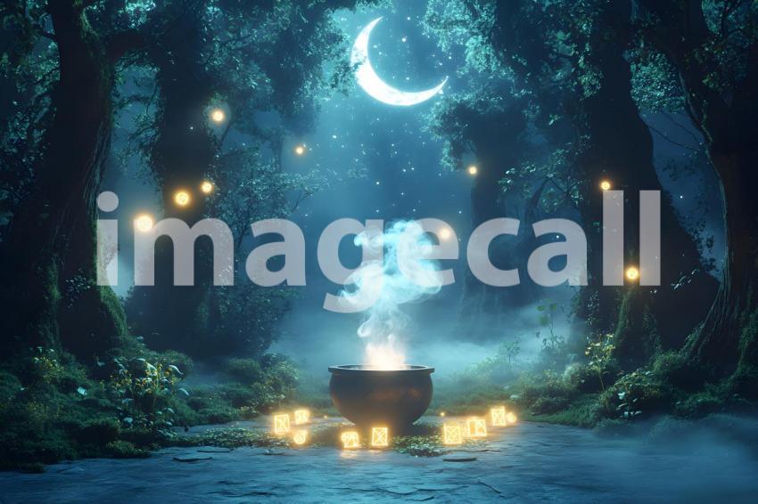 Abc1323 A mystical witchcraft scene in an ancient forest at t 391eb1ce 2d28 47dc b992 0dc4c8ee66dd 3