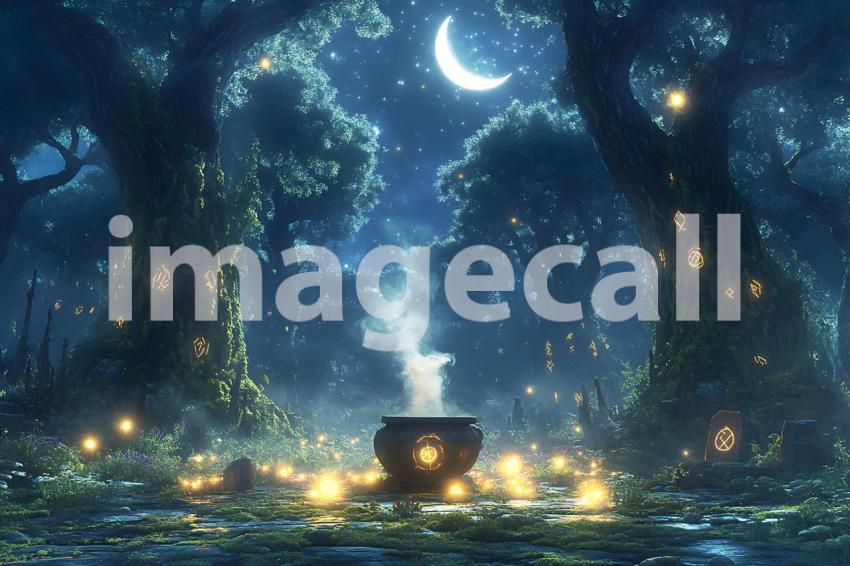 Abc1323 A mystical witchcraft scene in an ancient forest at t 786db44a f727 48bf 9f19 6ecf59c771b5 1