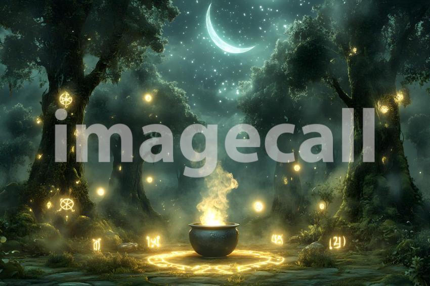 Abc1323 A mystical witchcraft scene in an ancient forest at t 786db44a f727 48bf 9f19 6ecf59c771b5 0