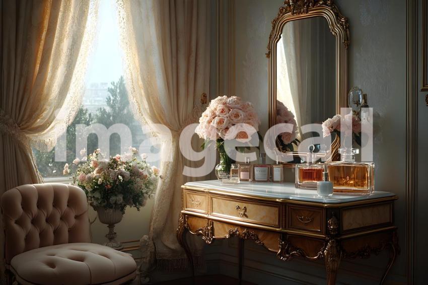 Abc1323 Antique Mirror Vanity A vintage vanity table with an  8c2075ac 358f 4480 bb4d 19d6b1ae645f 2