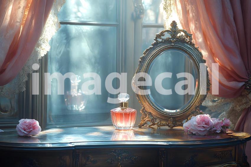 Abc1323 Antique Mirror Vanity A vintage vanity table with an  e3539ec6 09cd 45bc 8b9e e591da6fb4a7 2