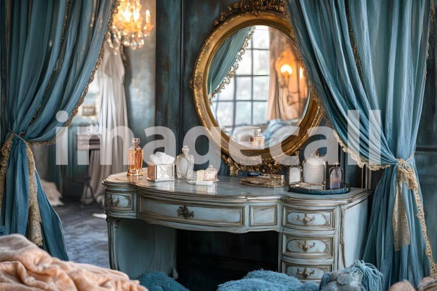 Abc1323 Antique Mirror Vanity A vintage vanity table with an  e3539ec6 09cd 45bc 8b9e e591da6fb4a7 0