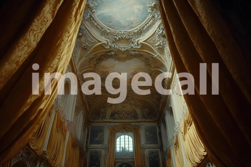 Abc1323 Baroque Ceiling Fresco with Regal Curtains A majestic b 9b1c8478 38de 449c a25d 7272b3f74b51 part2