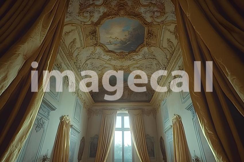 Abc1323 Baroque Ceiling Fresco with Regal Curtains A majestic b a2659c72 f586 4708 80f6 d38f0042cb64 part1