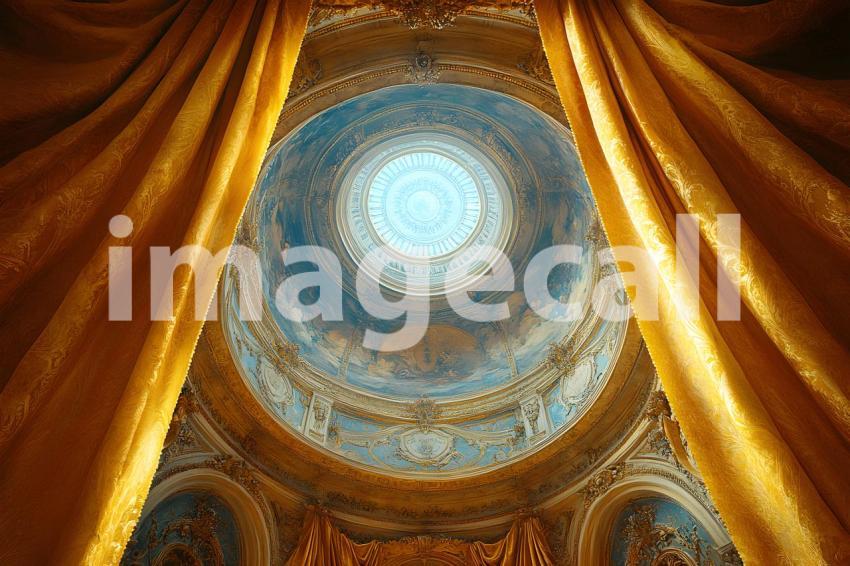 Abc1323 Baroque Ceiling Fresco with Regal Curtains A majestic b e0004574 f9a4 4c7b aa98 60a59537cd53 part3
