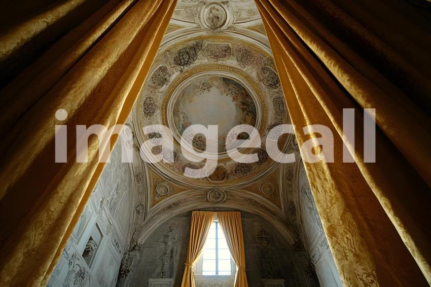 Abc1323 Baroque Ceiling Fresco with Regal Curtains A majestic b e0004574 f9a4 4c7b aa98 60a59537cd53 part4