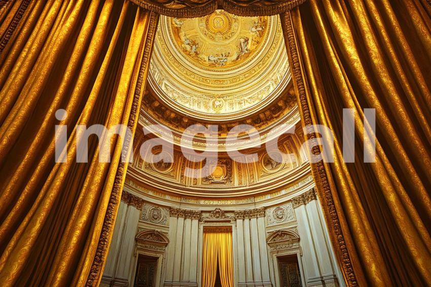 Abc1323 Baroque Ceiling Fresco with Regal Curtains A majestic b a1461610 c01b 4bb9 8096 cae9829045ad part4