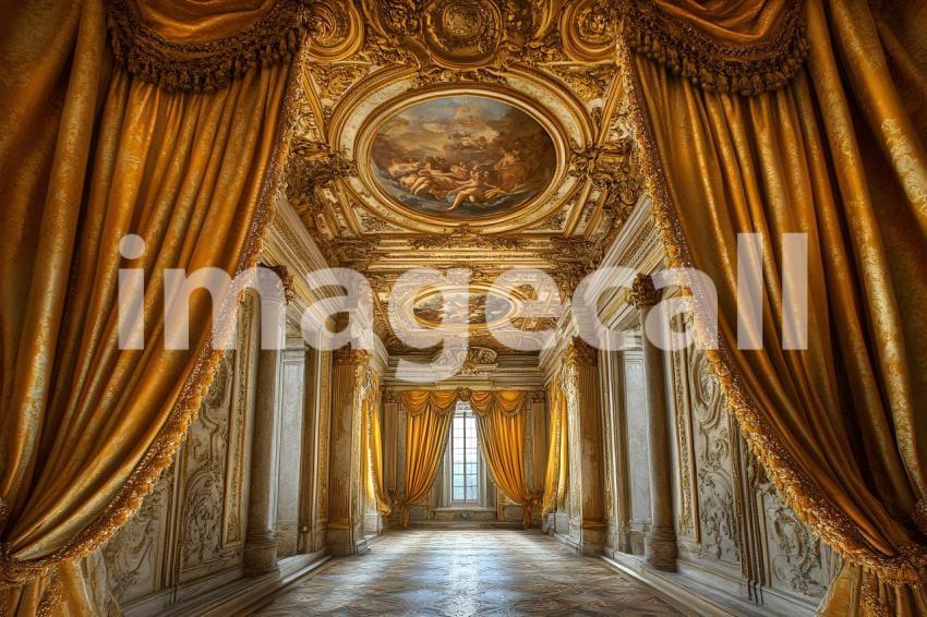 Abc1323 Baroque Ceiling Fresco with Regal Curtains A majestic b b14f824f bfb8 4805 8272 dc1db0eb3344 part3