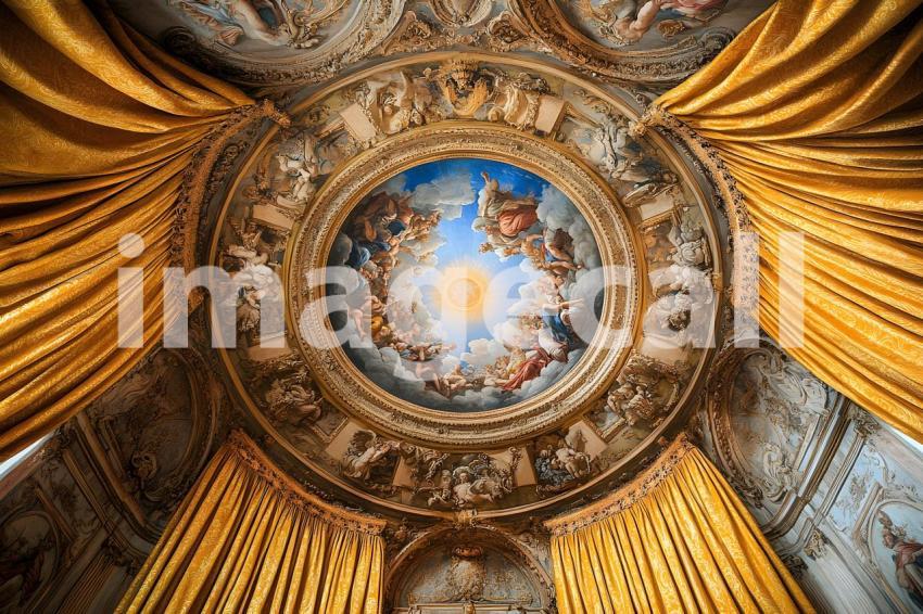 Abc1323 Baroque Ceiling Fresco with Regal Curtains A majestic b d56e3ea2 79ec 4d3f a9bf b6d4a72fede6 part4