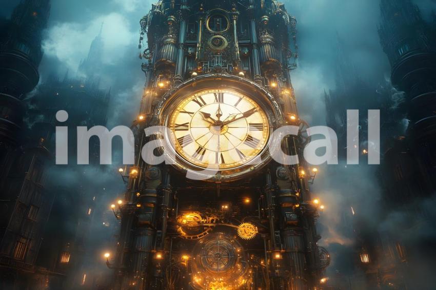 Clips12345 Steampunk Clocktower A majestic towering clocktower  d45f798b c367 4fb5 82e1 a04c01238259 part2