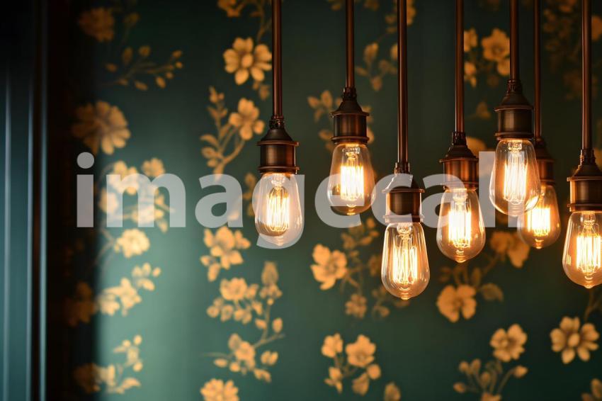 Clips12345 Vintage Room with Warm Edison Bulbs A vintage room 6d499cdf 57d7 4cc7 9b18 9221a72d2093 0
