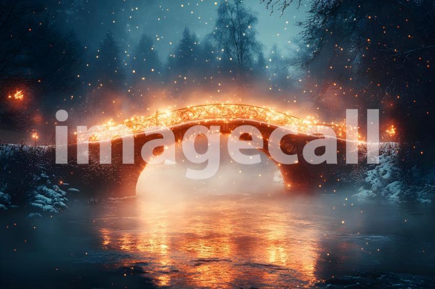U3644368625 Whimsical fairy bridge over a glowing stream surr 3cd76bd0 3358 4449 b853 ad341928d018 3