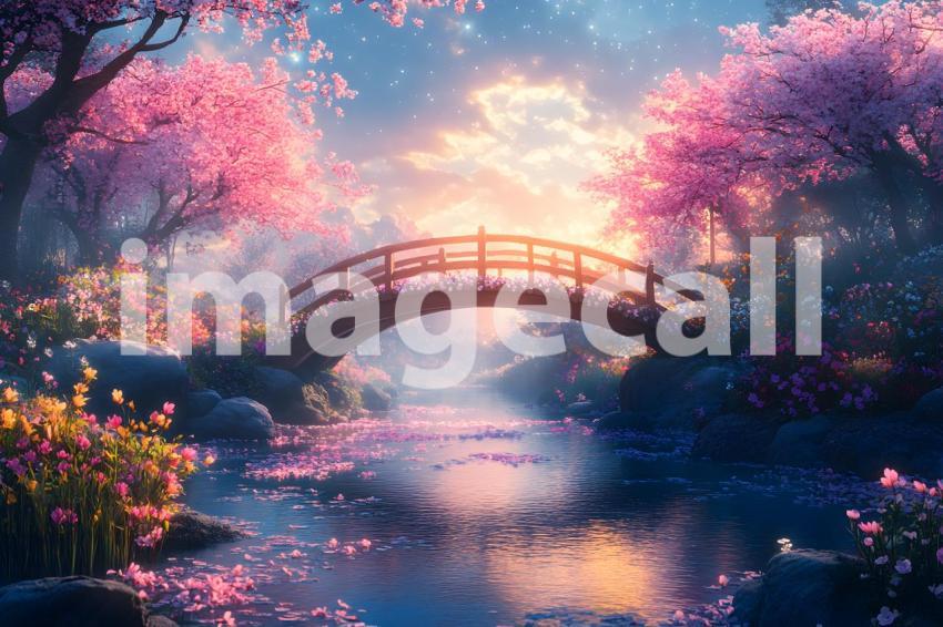 U3644368625 Whimsical fairy bridge over a glowing stream surr 3cd76bd0 3358 4449 b853 ad341928d018 2