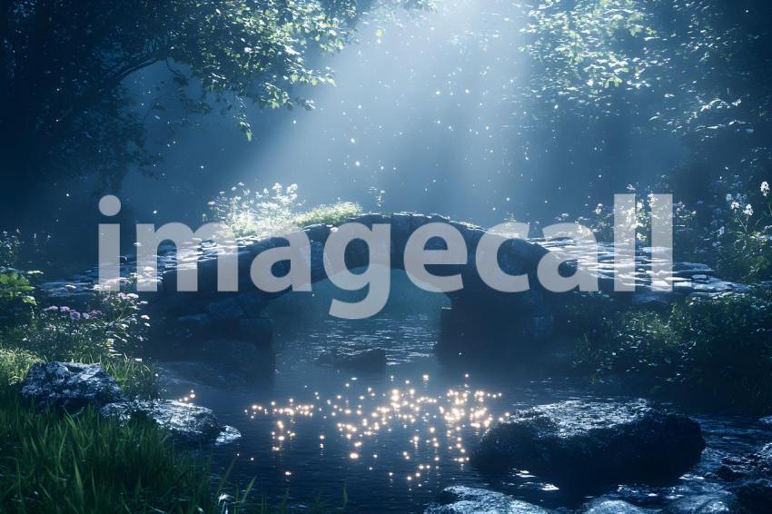 U3644368625 Whimsical fairy bridge over a glowing stream surr 96312cea f7f8 43fd 8fa2 22545cc80e5c 1