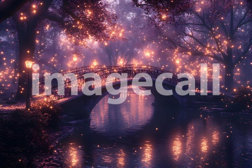 U3644368625 Whimsical fairy bridge over a glowing stream surr 3cd76bd0 3358 4449 b853 ad341928d018 1