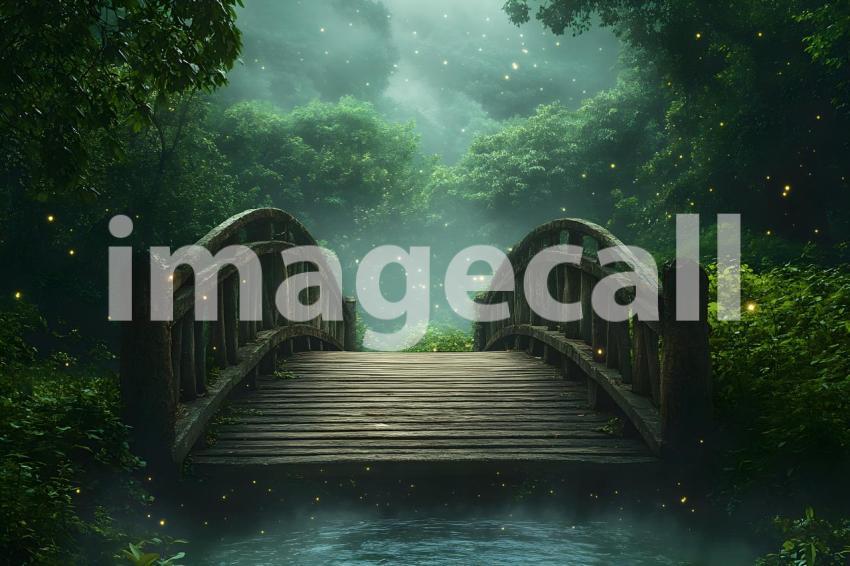 U3644368625 Whimsical fairy bridge over a glowing stream surr b8a239d6 0520 4998 8321 97e03a150e2f 3