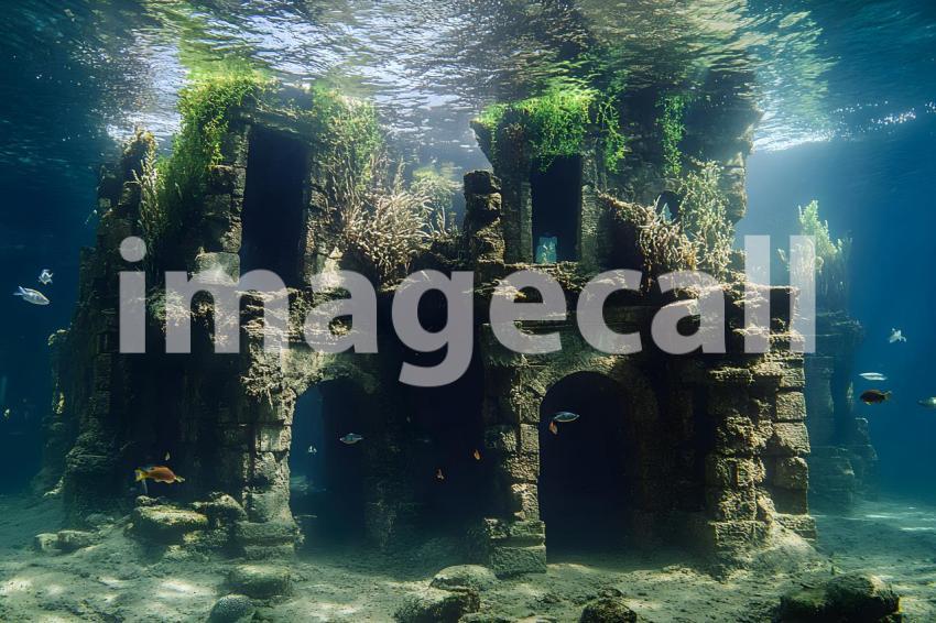 Clips12345 Submerged Ruins An ancient city partially submerged  3fb8bfc0 f6c5 414f 8f4e 7681c826e8da part2