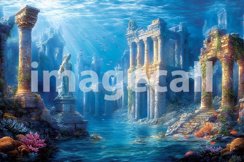 Clips12345 Submerged Ruins An ancient city partially submerged  3fb8bfc0 f6c5 414f 8f4e 7681c826e8da part1