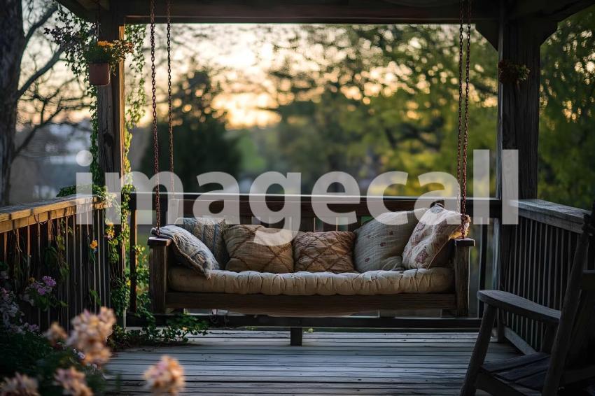 Abc1323 Vintage Rustic Porch Swing A charming wooden porch sw c085fa67 c8cd 40bd 9ce9 0c5d65c7d94a 2