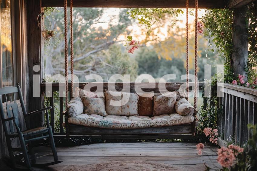 Abc1323 Vintage Rustic Porch Swing A charming wooden porch sw c085fa67 c8cd 40bd 9ce9 0c5d65c7d94a 3