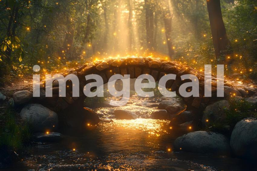 U3644368625 Whimsical fairy bridge over a glowing stream surr 09db123a 7fcd 4bcb bb28 ef87f405bf8a 1