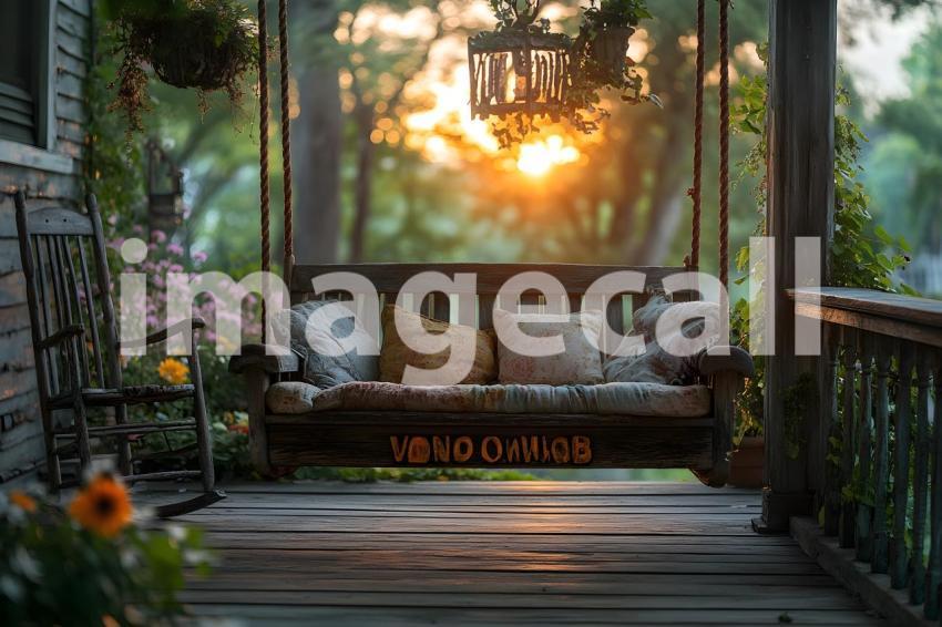 Abc1323 Vintage Rustic Porch Swing A charming wooden porch sw 953fb489 8554 482a 8daa 825d41335093 3