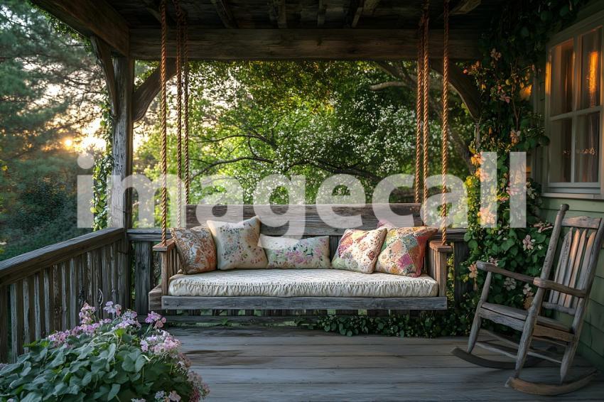 Abc1323 Vintage Rustic Porch Swing A charming wooden porch sw 6943d33e 7037 4d3f b6c6 f660429802bd 3