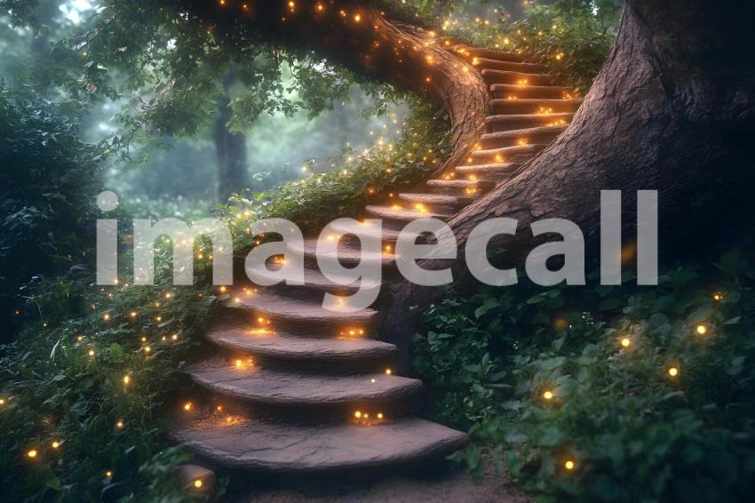 U3644368625 Winding staircase carved into a giant tree illumi bbbc03cb 4b07 41bb a0ff 716025ca0a3e 0