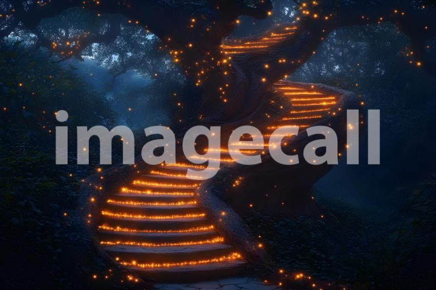 U3644368625 Winding staircase carved into a giant tree illumi c42e6c86 1535 4231 90ee 46b5c5b8a809 2