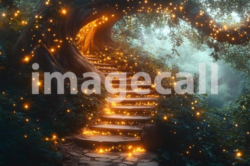 U3644368625 Winding staircase carved into a giant tree illumi d35d9e5d 98e2 44ee 8abb 95180d664e80 1
