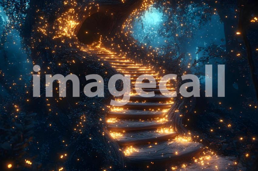 U3644368625 Winding staircase carved into a giant tree illumi 2607c8c1 af91 4bac a237 3489ade850ed 2