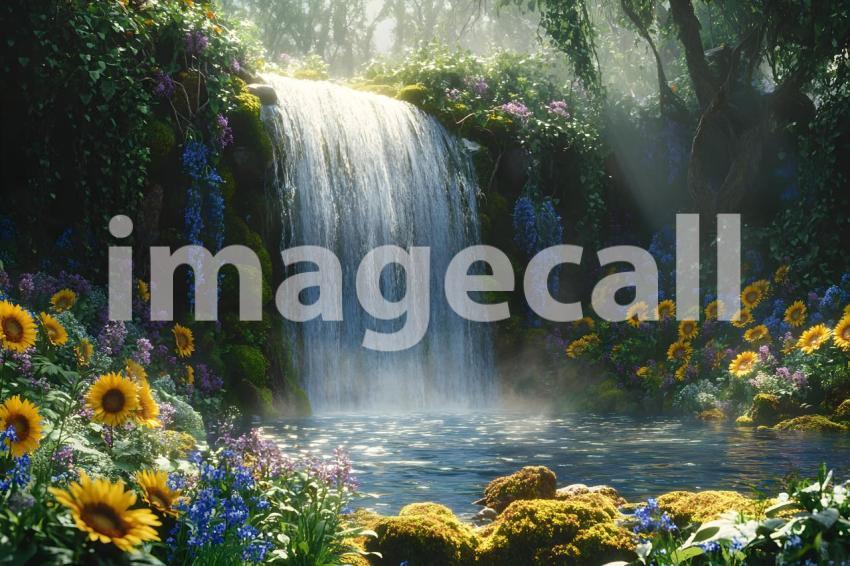 U3644368625 Secret Garden with Waterfall A hidden garden with 0d3f4c33 681d 44da 811b f5f98178d55c 0