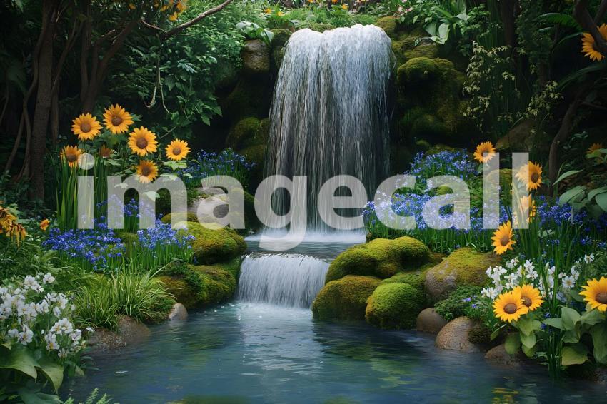 U3644368625 Secret Garden with Waterfall A hidden garden with 0f6c20ab 0877 4cbd b980 2df1e86a46e8 1