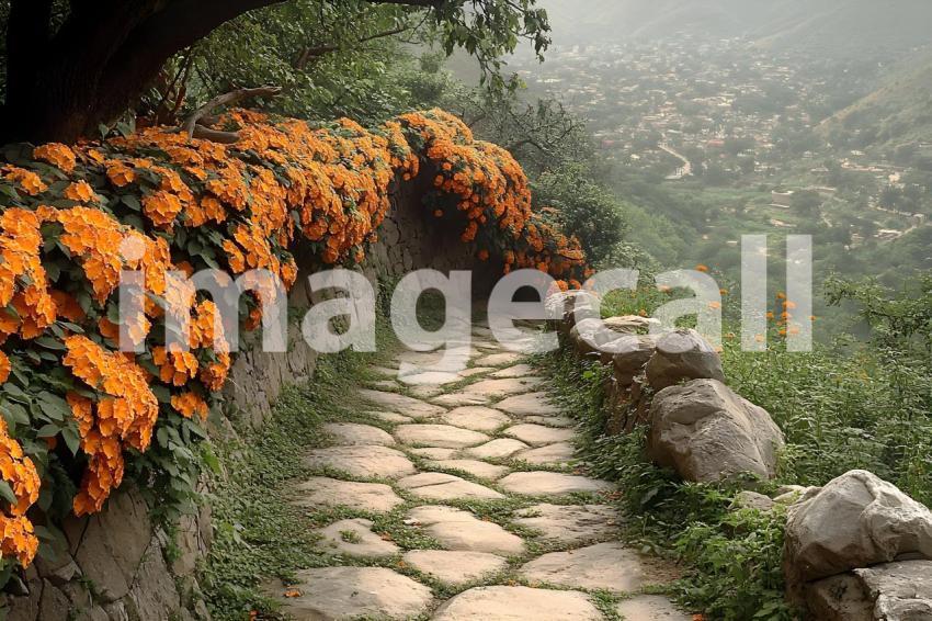 Clips12345 pov top of orange marigold covered castle wall looki 4e8137db 528e 4aa8 8ee0 53757edd8a12 part2