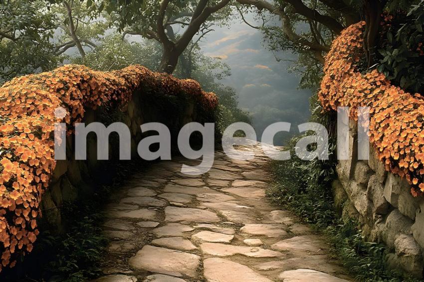 Clips12345 pov top of orange marigold covered castle wall looki 02bf33af 4df8 4a29 9046 b16fb397cc72 part4