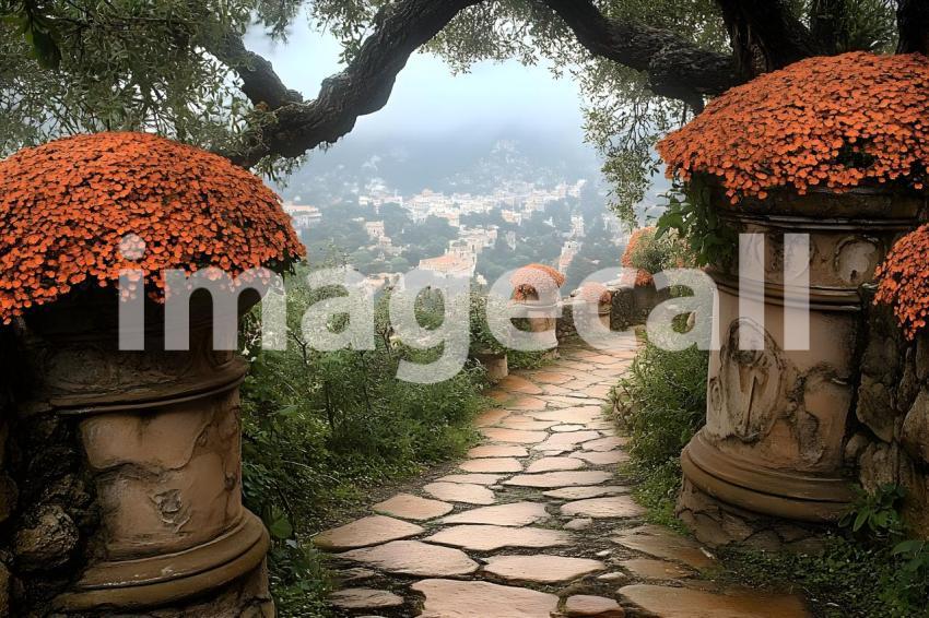 Clips12345 pov top of orange marigold covered castle wall looki 4e8137db 528e 4aa8 8ee0 53757edd8a12 part1