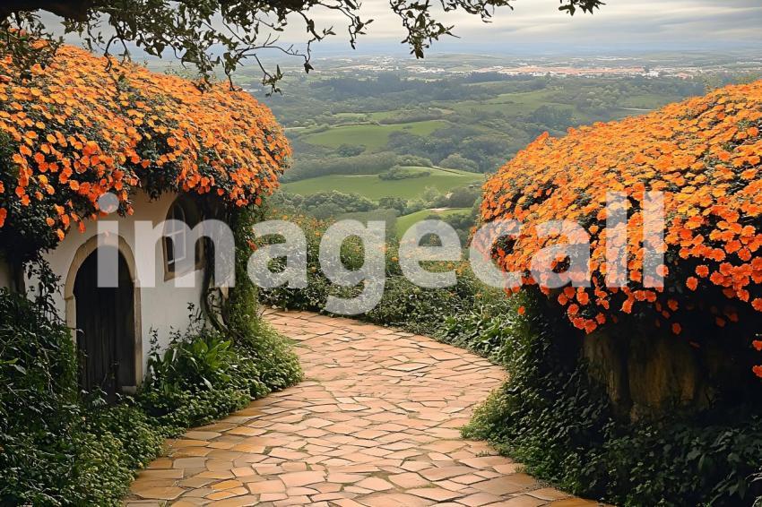 Clips12345 pov top of orange marigold covered castle wall looki 4e8137db 528e 4aa8 8ee0 53757edd8a12 part4