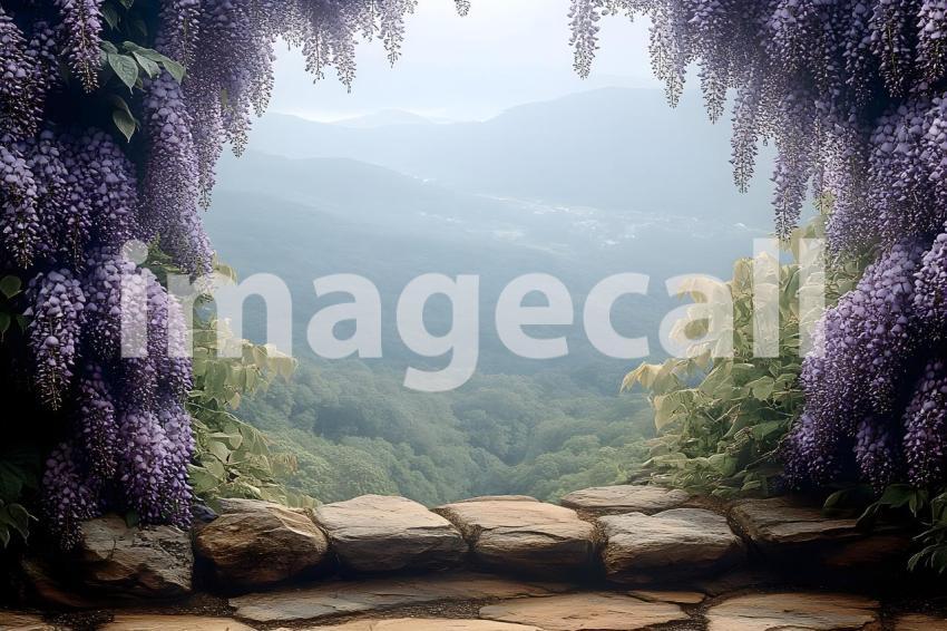 Clips12345 pov top of purple wisteria covered castle wall looki f43153c3 c9d9 4d1d 818c 26a53e6e82d8 part4