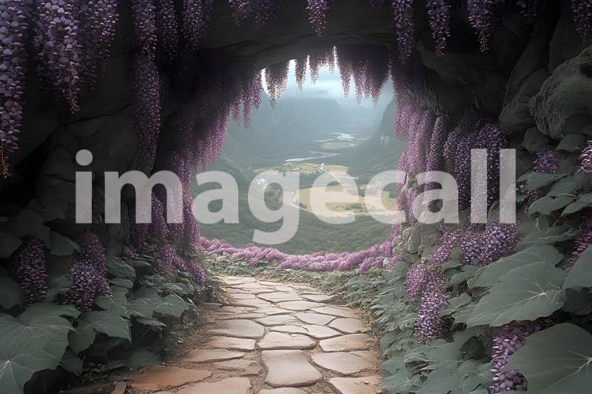 Clips12345 pov top of purple wisteria covered castle wall looki 51853cf0 f260 445f b079 44596f9ed3dc part3