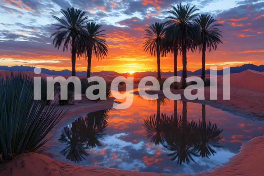 U3644368625 Desert Oasis Serenity A tranquil desert scene fea b5e009af 6e4c 4467 b073 789b17457e0d 2
