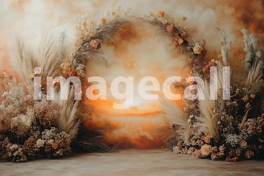 Abc1323 Boho Sunset Arch A dreamy sunset lit archway adorned  2e80df12 9e93 4a83 aca2 76881afed6af 3