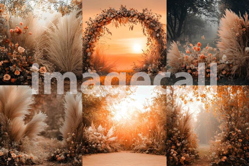 Abc1323 Boho Sunset Arch A dreamy sunset lit archway adorned  0004e055 12ba 4f56 b4c4 7867f7b4d364 3