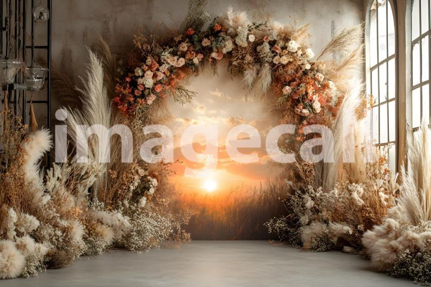 Abc1323 Boho Sunset Arch A dreamy sunset lit archway adorned  16ca6f5c d1d4 467a 8192 3c27ad03d2c1 1