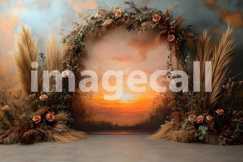 Abc1323 Boho Sunset Arch A dreamy sunset lit archway adorned  16ca6f5c d1d4 467a 8192 3c27ad03d2c1 3