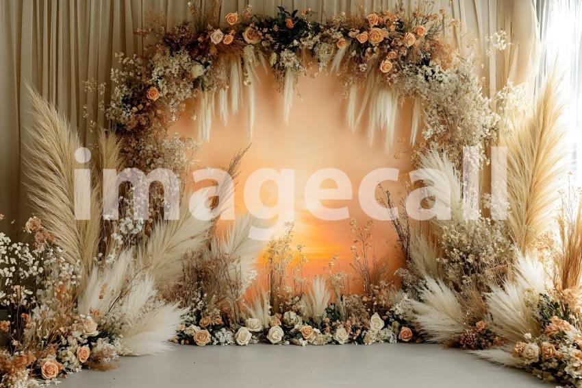Abc1323 Boho Sunset Arch A dreamy sunset lit archway adorned  22b8e8ec 6490 499a a50a 35b03487b5e0 1