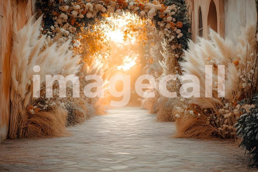 Abc1323 Boho Sunset Arch A dreamy sunset lit archway adorned  99114aa8 6500 402e b3ff c4599d793b18 2