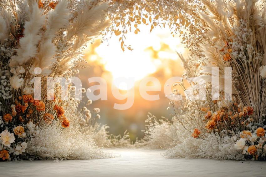 Abc1323 Boho Sunset Arch A dreamy sunset lit archway adorned  49cf6d0b 2935 4ed4 9910 22b7ad71006f 1